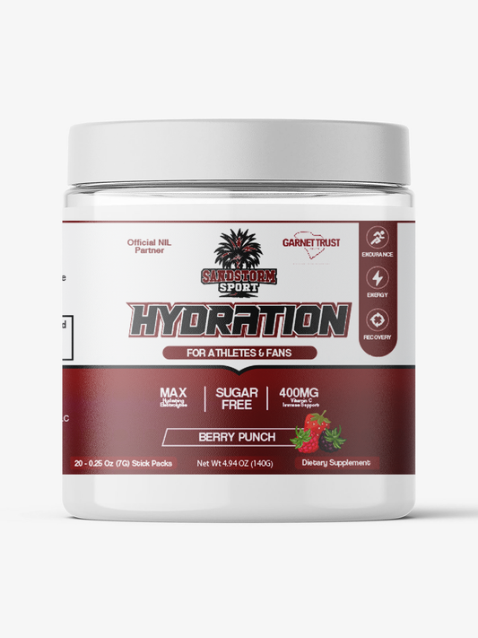 Sandstorm Sport - Berry Punch - Sugar Free Electrolyte Drink Mix | 20 Stick Packs