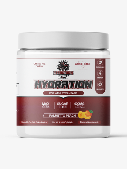Sandstorm Sport Hydration – Palmetto Peach - Sugar Free Electrolyte Drink Mix | 20 Stick Packs