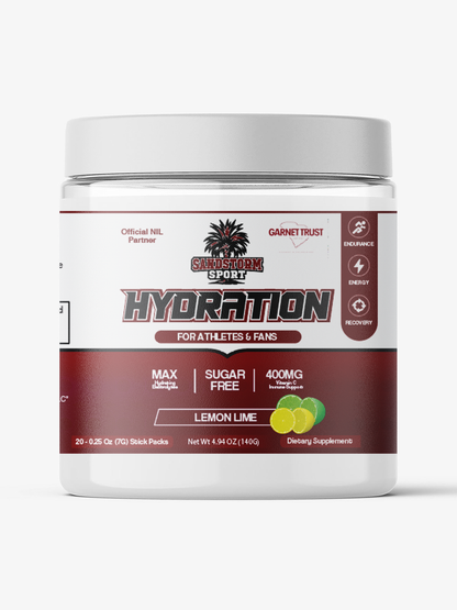 Sandstorm Sport Hydration – Lemon Lime - Sugar Free Electrolyte Drink Mix | 20 Stick Packs