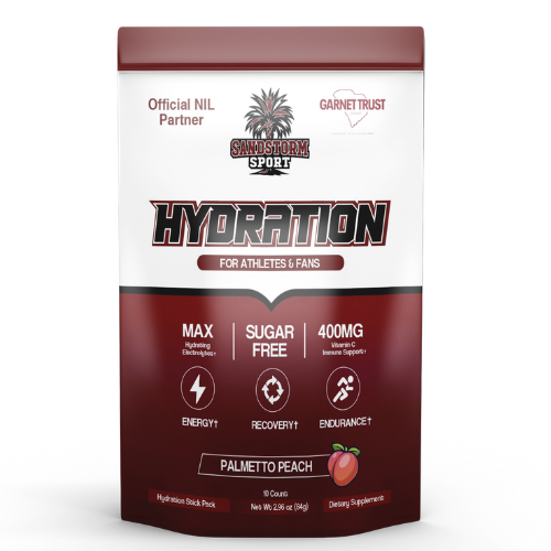 Sandstorm Sport Hydration – Palmetto Peach - Sugar Free Electrolyte Drink Mix | 10 Stick Packs