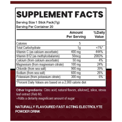 Sandstorm Sport Hydration – Lemon Lime - Sugar Free Electrolyte Drink Mix | 20 Stick Packs